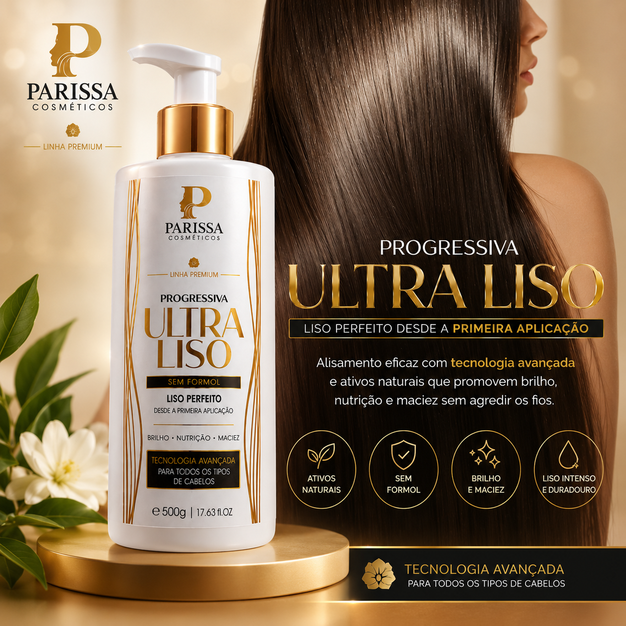 Parissa Cosméticos - Progressiva Ultra Liso